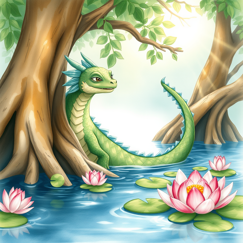 Naga Tasik Chini yang Pemalu